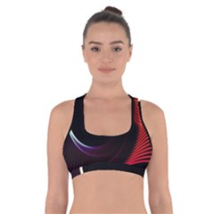 Grid Bent Vibration Ease Bend Cross Back Sports Bra