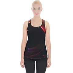 Grid Bent Vibration Ease Bend Piece Up Tank Top