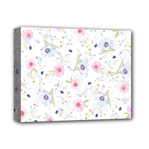 Floral Pattern Background Deluxe Canvas 14  X 11  by BangZart