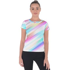 Background Course Abstract Pattern Short Sleeve Sports Top  by BangZart