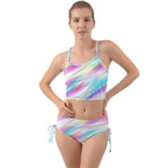 Background Course Abstract Pattern Mini Tank Bikini Set