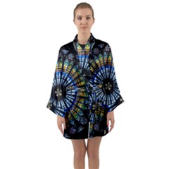 Rose Window Strasbourg Cathedral Long Sleeve Kimono Robe