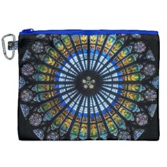 Rose Window Strasbourg Cathedral Canvas Cosmetic Bag (xxl)