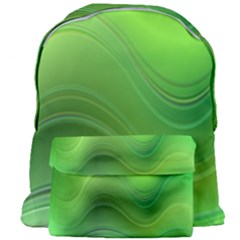 Green Wave Background Abstract Giant Full Print Backpack