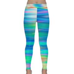 Wave Rainbow Bright Texture Classic Yoga Leggings by BangZart