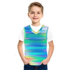 Wave Rainbow Bright Texture Kids  Sportswear by BangZart