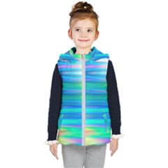 Wave Rainbow Bright Texture Kid s Puffer Vest