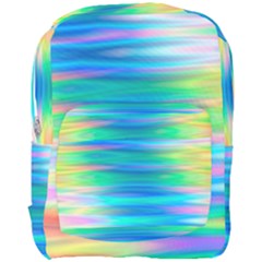 Wave Rainbow Bright Texture Full Print Backpack