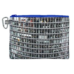 Skyscraper Glass Facade Offices Canvas Cosmetic Bag (xl)