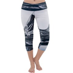 Architecture Modern Skyscraper Capri Yoga Leggings by BangZart