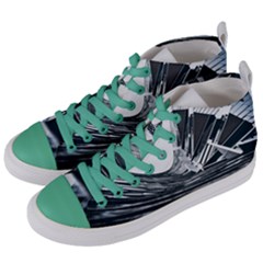 Architecture Modern Skyscraper Women s Mid-top Canvas Sneakers