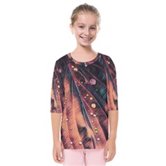 Abstract Wallpaper Images Kids  Quarter Sleeve Raglan Tee