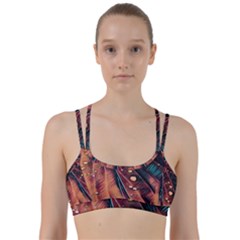 Abstract Wallpaper Images Line Them Up Sports Bra by BangZart