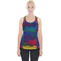 Watercolour Color Background Piece Up Tank Top