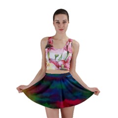 Watercolour Color Background Mini Skirt by BangZart