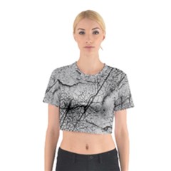 Abstract Background Texture Grey Cotton Crop Top by BangZart