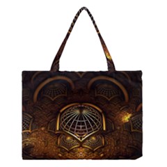 Fractal 3d Render Design Backdrop Medium Tote Bag by BangZart