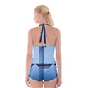 Architecture Modern Building Facade Boyleg Halter Swimsuit  View2