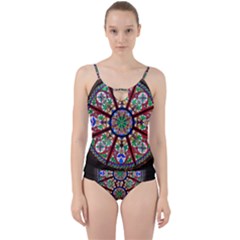 Church Window Window Rosette Cut Out Top Tankini Set