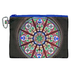 Church Window Window Rosette Canvas Cosmetic Bag (xl)