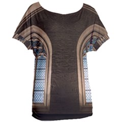 Church Window Church Women s Oversized Tee