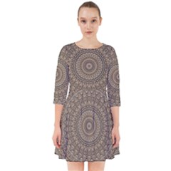 Background Mandala Smock Dress