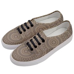 Background Mandala Women s Classic Low Top Sneakers