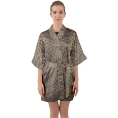 Background Mandala Quarter Sleeve Kimono Robe