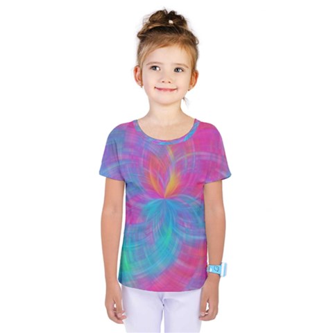 Abstract Fantastic Fractal Gradient Kids  One Piece Tee by BangZart