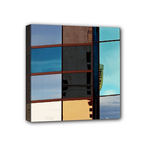 Glass Facade Colorful Architecture Mini Canvas 4  X 4  by BangZart