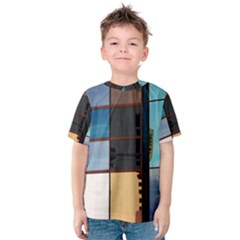 Glass Facade Colorful Architecture Kids  Cotton Tee