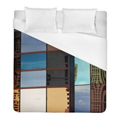 Glass Facade Colorful Architecture Duvet Cover (full/ Double Size) by BangZart