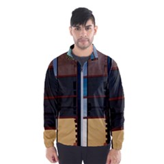 Glass Facade Colorful Architecture Wind Breaker (men) by BangZart