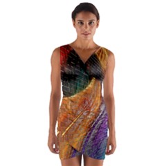 Graphics Imagination The Background Wrap Front Bodycon Dress