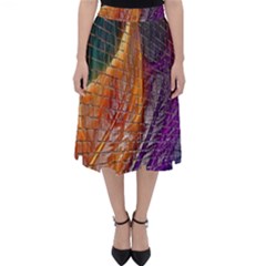 Graphics Imagination The Background Folding Skater Skirt by BangZart