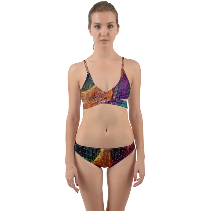 Graphics Imagination The Background Wrap Around Bikini Set