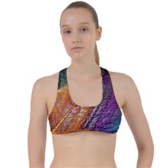 Graphics Imagination The Background Criss Cross Racerback Sports Bra