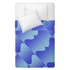 Gradient Blue Pinstripes Lines Duvet Cover Double Side (single Size) by BangZart