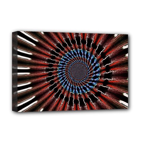 The Fourth Dimension Fractal Noise Deluxe Canvas 18  X 12   by BangZart