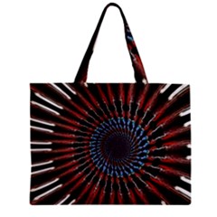 The Fourth Dimension Fractal Noise Zipper Mini Tote Bag by BangZart