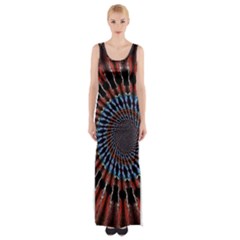 The Fourth Dimension Fractal Noise Maxi Thigh Split Dress by BangZart