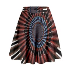 The Fourth Dimension Fractal Noise High Waist Skirt by BangZart