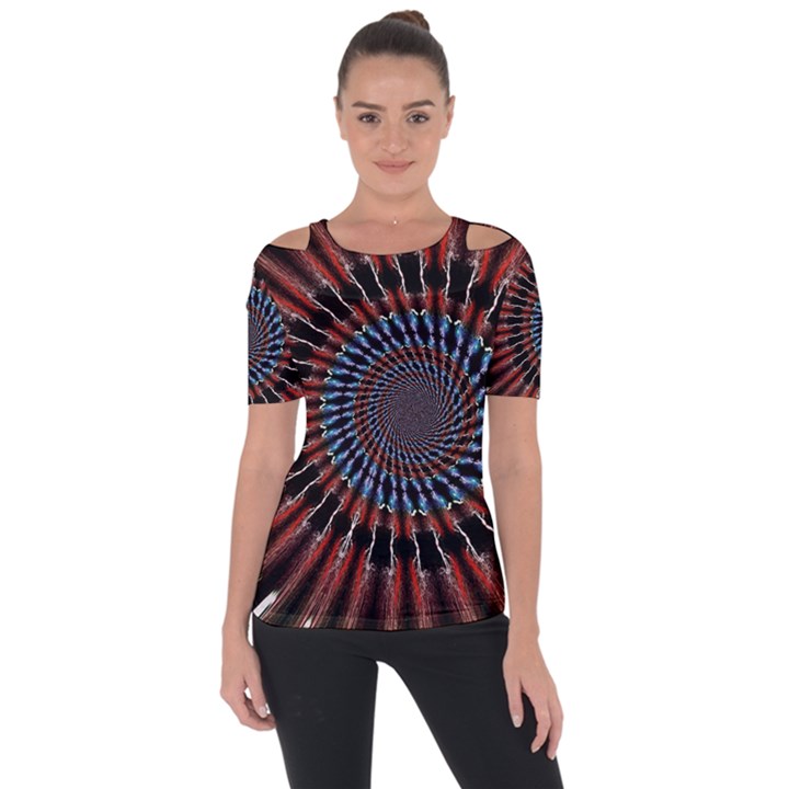 The Fourth Dimension Fractal Noise Short Sleeve Top