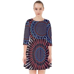 The Fourth Dimension Fractal Noise Smock Dress by BangZart