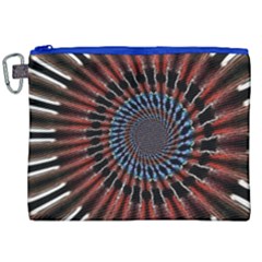 The Fourth Dimension Fractal Noise Canvas Cosmetic Bag (xxl)