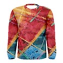 Painting Watercolor Wax Stains Red Men s Long Sleeve Tee View1