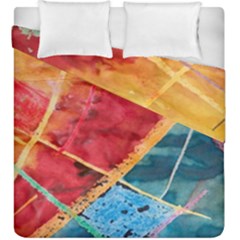 Painting Watercolor Wax Stains Red Duvet Cover Double Side (king Size) by BangZart