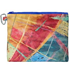 Painting Watercolor Wax Stains Red Canvas Cosmetic Bag (xxxl)