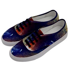 Colorful Pattern Color Course Men s Classic Low Top Sneakers