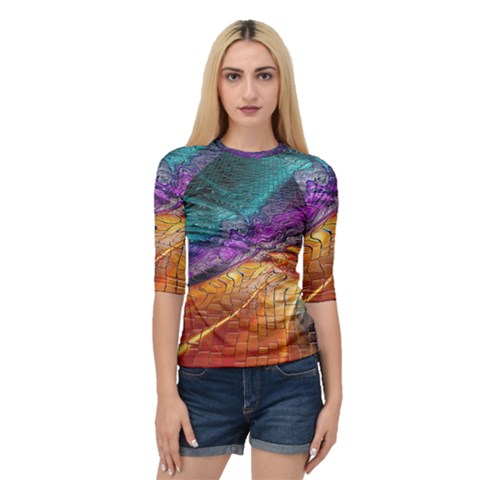 Graphics Imagination The Background Quarter Sleeve Raglan Tee by BangZart